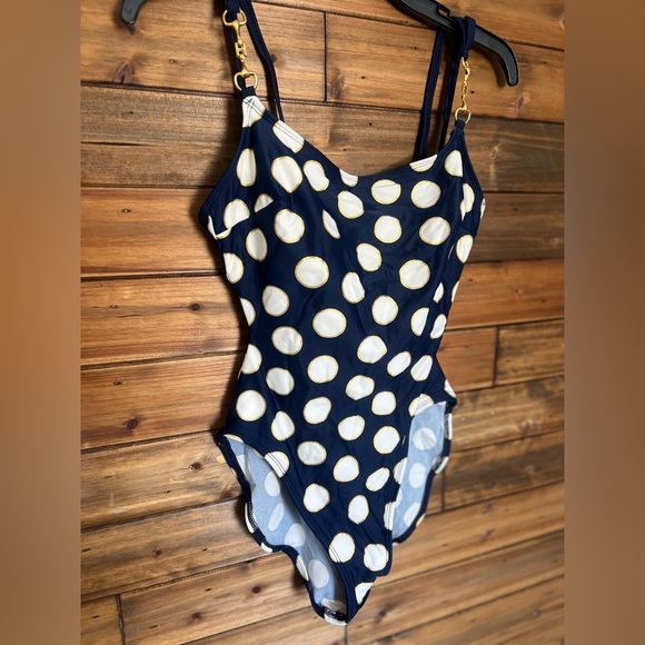 La Blanca vintage one piece swimsuit polka dot size 8 - Picture 2 of 11